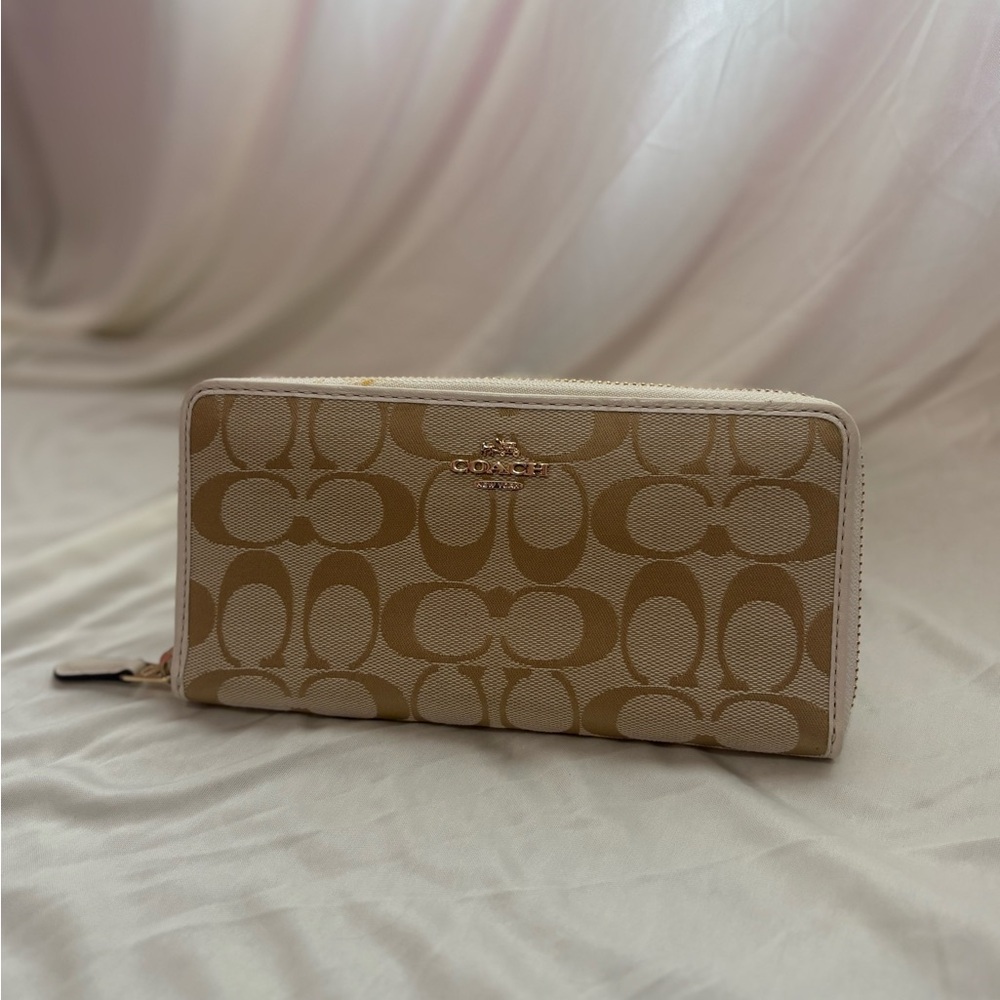 Coach Long Zip Around Wallet
